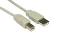 Cables Direct 3m USB 2.0 Type A to Type B Cable in Beige thumbnail 2