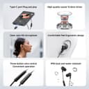 Xiaomi Type-C Wired In-Ear Earphones 12.4mm Driver HD Microphone Three Button Control IP54 - Black thumbnail 3