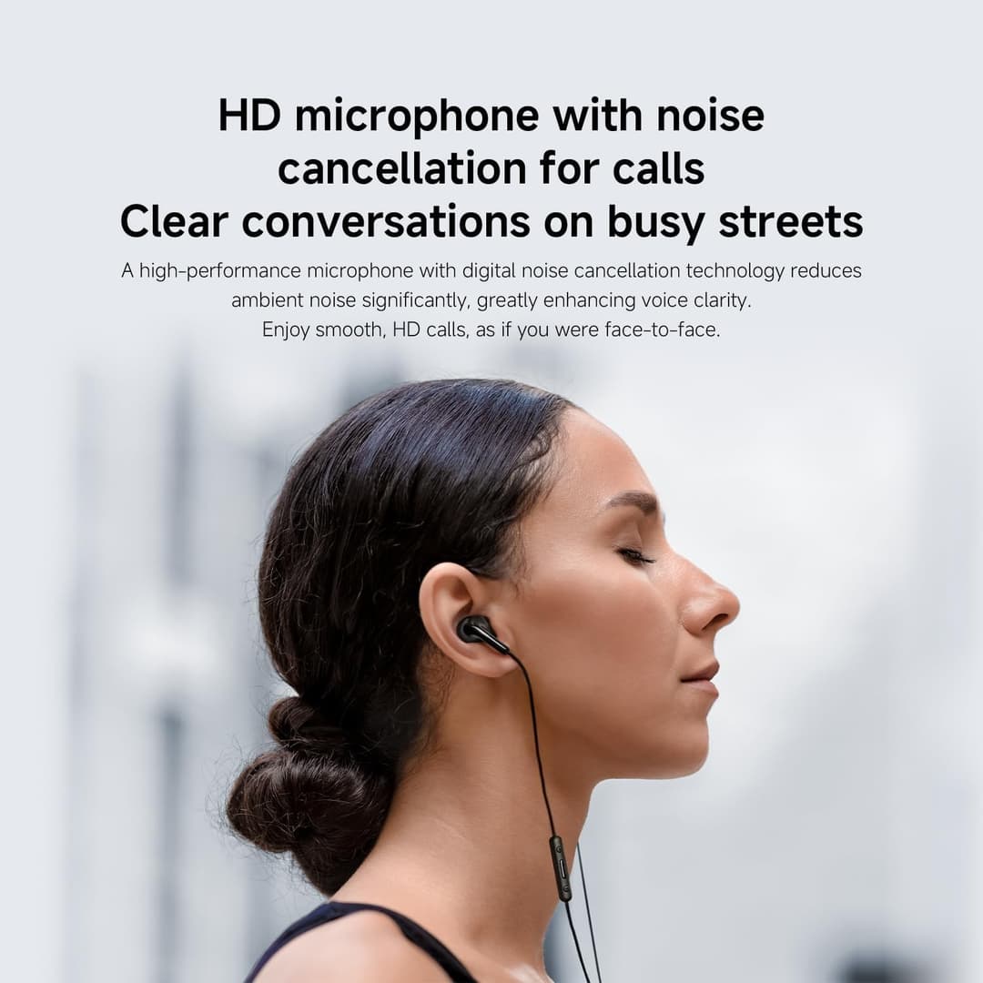Xiaomi Type-C Wired In-Ear Earphones 12.4mm Driver HD Microphone Three Button Control IP54 - Black - Image 6