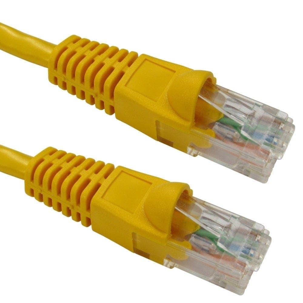 Cables Direct 10m CAT6 Patch Cable (Yellow) - Image 1
