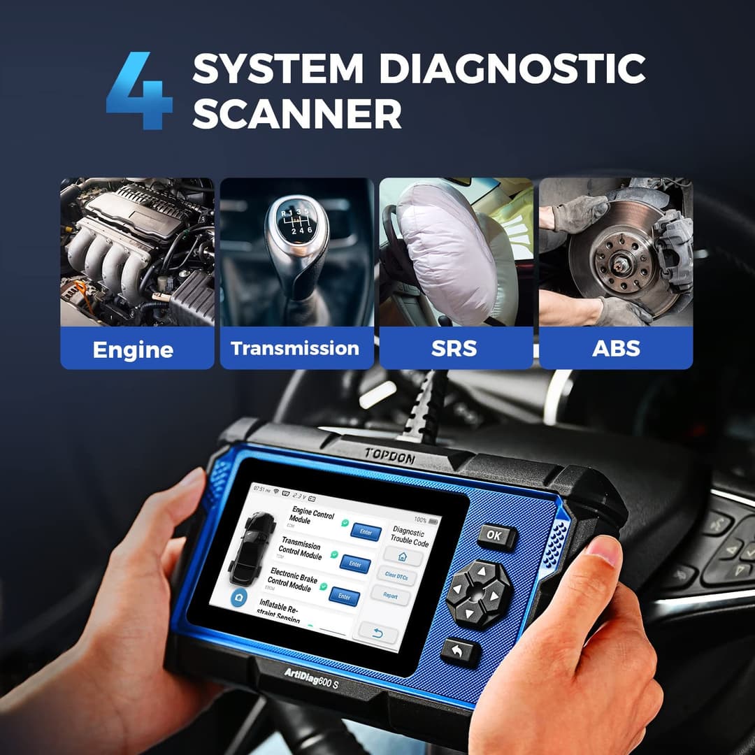 TOPDON ArtiDiag600S-UK OBD2 Scanner - AD600S - Image 3