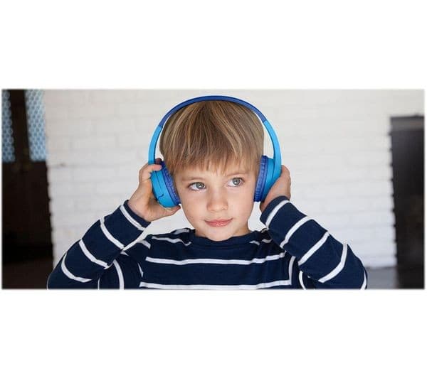 Belkin SoundForm Mini Wireless On-Ear Kids Headphones - Blue - Image 5