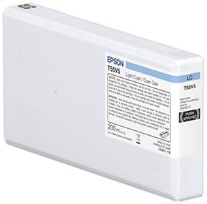 Epson T55W5 UltraChrome Pro10 200ml Ink Cartridge for SureColor SC-P5300 - Light Cyan