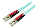 StarTech OM4 Duplex LC to LC Fiber Patch Cable 1m Aqua thumbnail 4