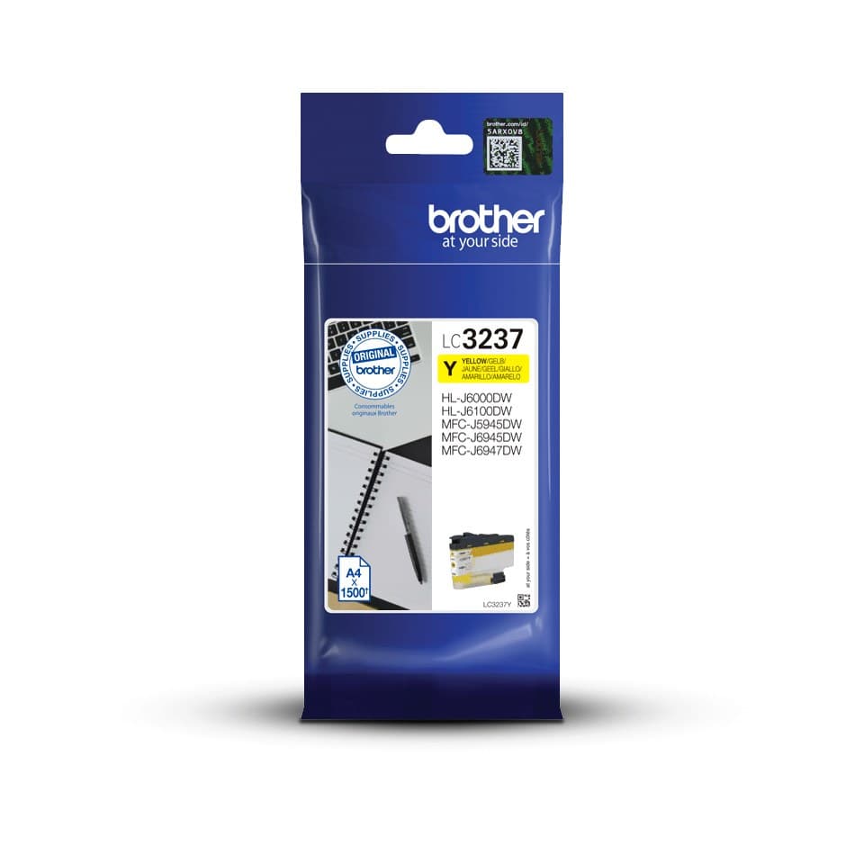 Brother LC3237Y ink cartridge 1 pc(s) Original Standard Yield Yellow - Image 1