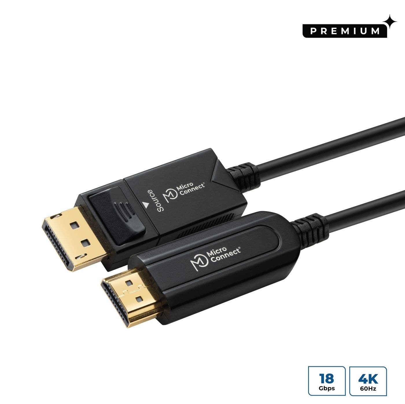 MicroConnect DP-MMG-2500V1.4OP Premium Optic Fiber DisplayPort 1.4 Cable 25m, 8K@60Hz