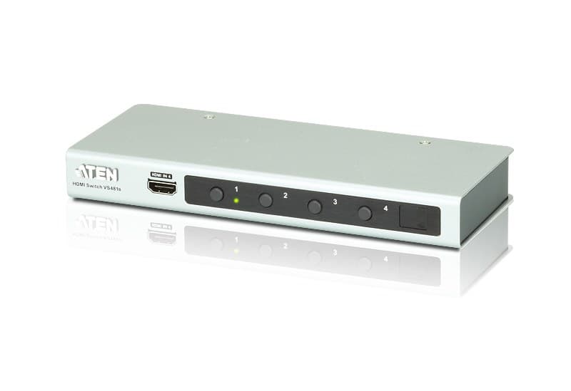 ATEN VS481B 4-Port 4K HDMI Audio/Video Switch with IR Remote Control