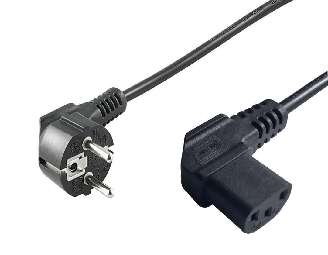 Power Cord CEE 7/7 - C13 1m - Image 1