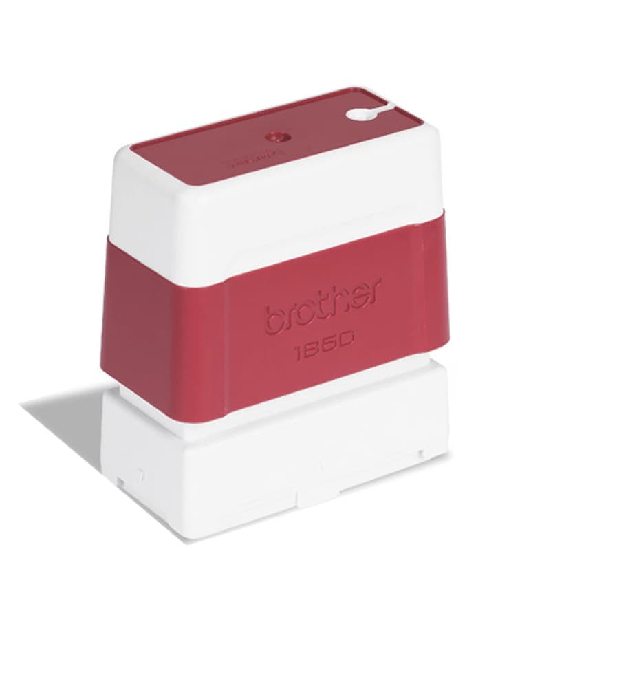 Brother PR1850R6P Business Stamp 18 x 50 mm Red Pack of 6 - Image 1