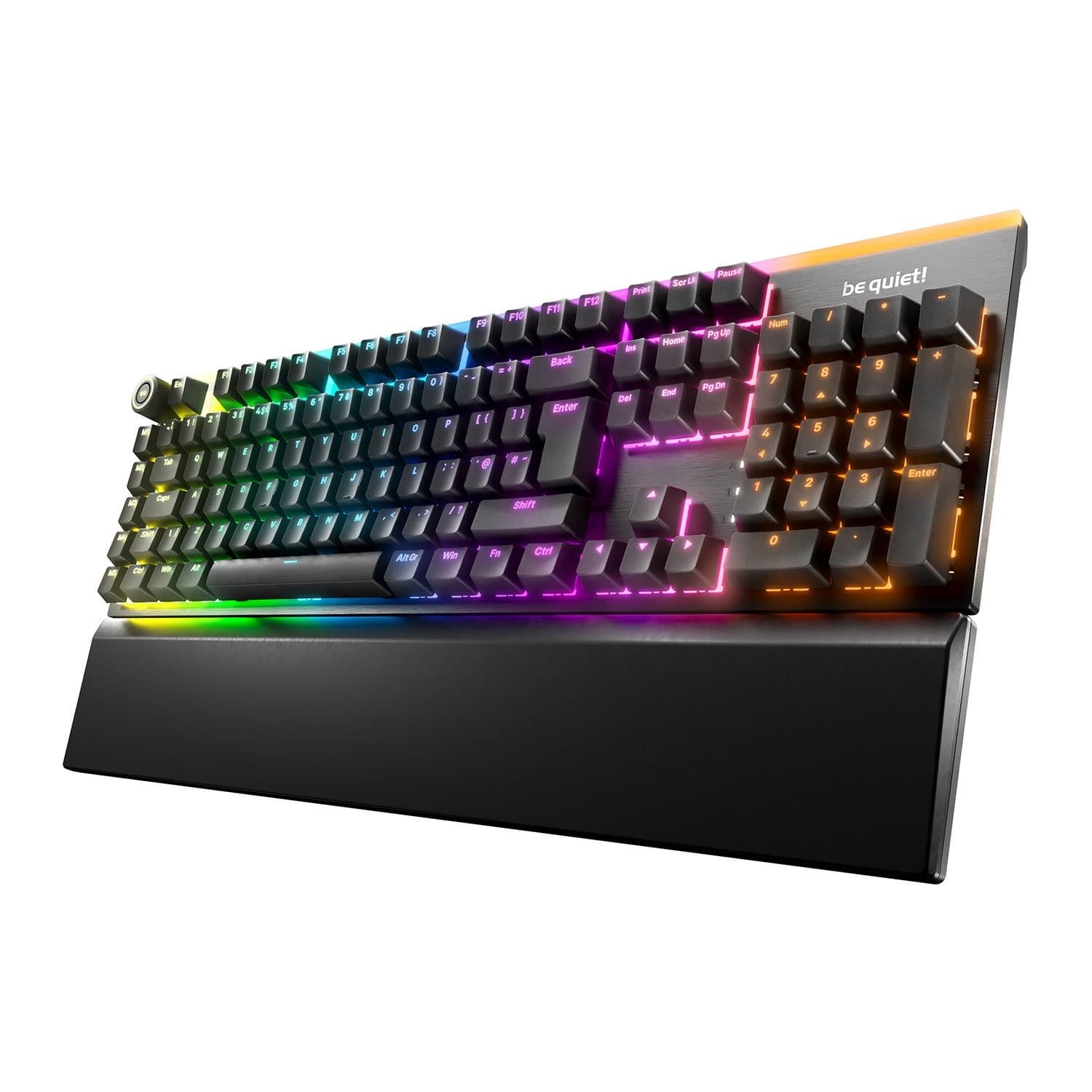 be quiet! Light Mount Silent Tactile BT004UK RGB Mechanical Gaming Keyboard Full Size UK Layout Black