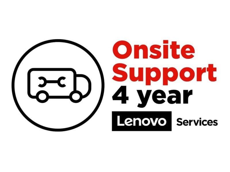 Lenovo Onsite Upgrade - extended service agreement - 4 years - on-site - Image 1