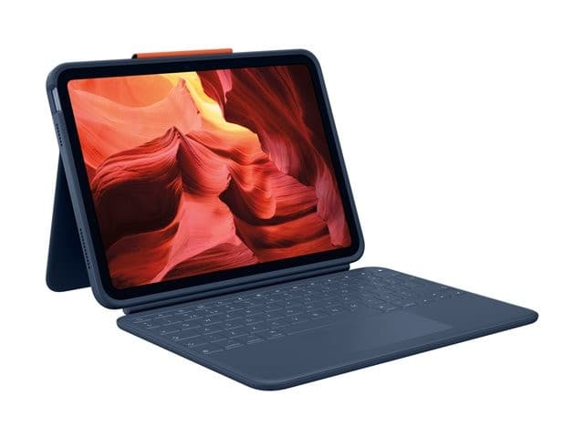 Logitech Rugged Combo 4 Touch iPad 10.9" (10th Gen) Keyboard Case Classic Blue - Image 3
