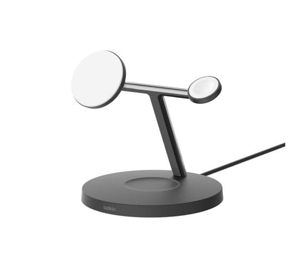 BELKIN BoostCharge Pro 3-in-1 Wireless Charging Stand with Qi2 15W Black