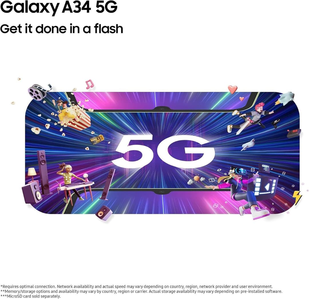 Samsung Galaxy A34 5G 6GB 128GB Awesome Lime - Image 3