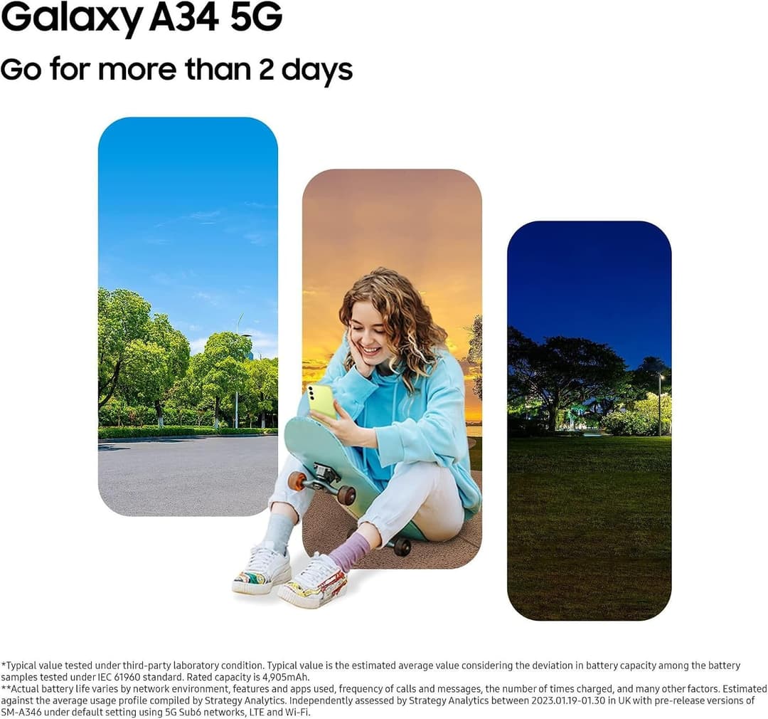 Samsung Galaxy A34 5G 6GB 128GB Awesome Lime - Image 4