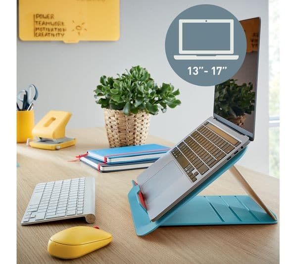 Leitz Ergo Cosy Adjustable Laptop Stand - Calm Blue - Image 3