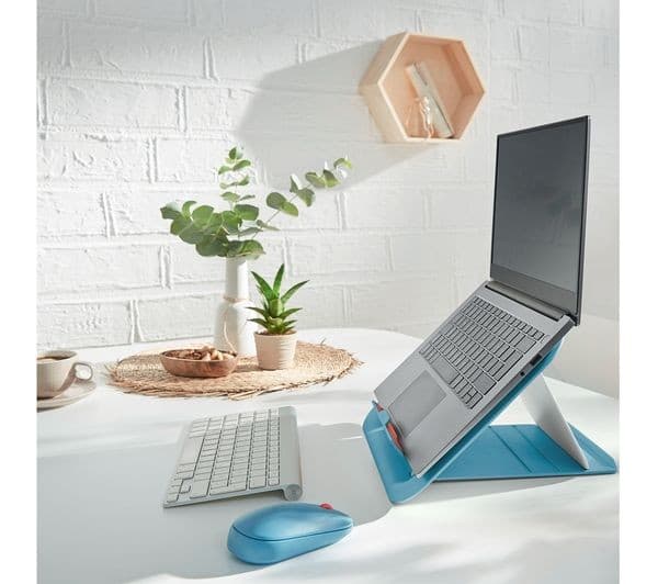 Leitz Ergo Cosy Adjustable Laptop Stand - Calm Blue - Image 8