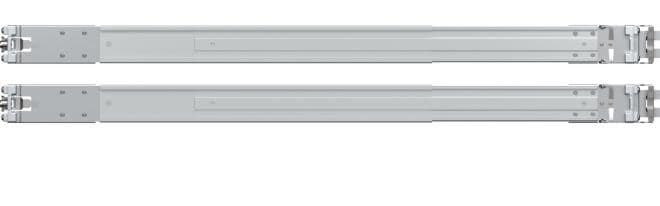 Synology RKS-02 Sliding Rack Rail Kit for Rackmount Servers (610-890mm Rack Depth) - Image 1