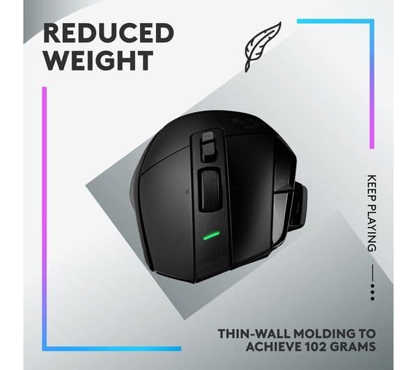 Logitech G502 X LIGHTSPEED Wireless Gaming Mouse Black - Image 5