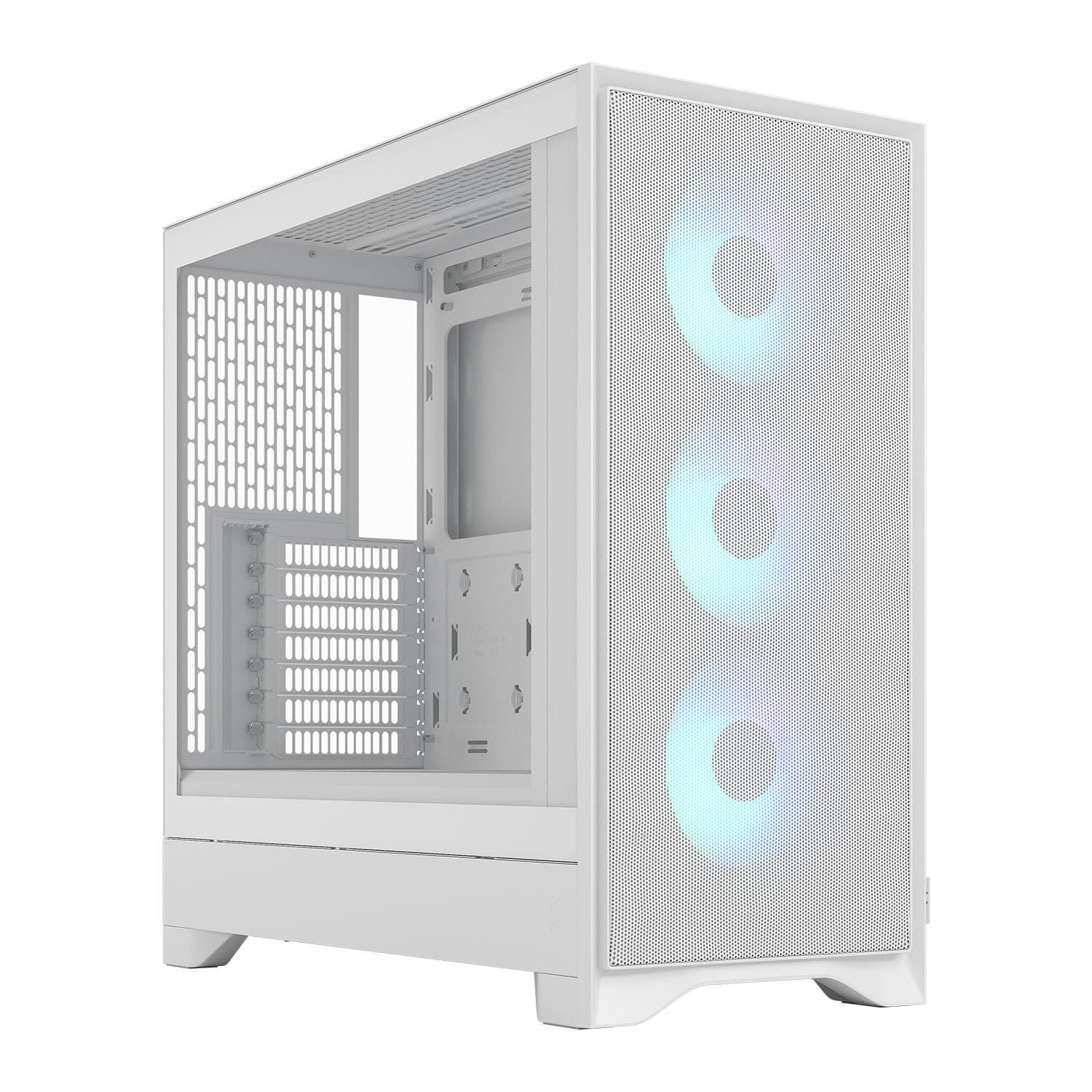 Fractal Design Pop 2 Air RGB Tempered Glass Mid Tower PC Case - White