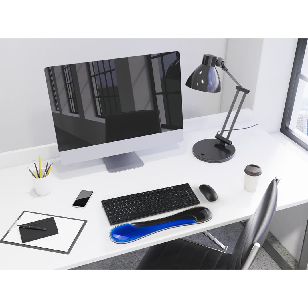 Kensington Slim Duo Gel Keyboard Wrist Rest - Blue - Image 2