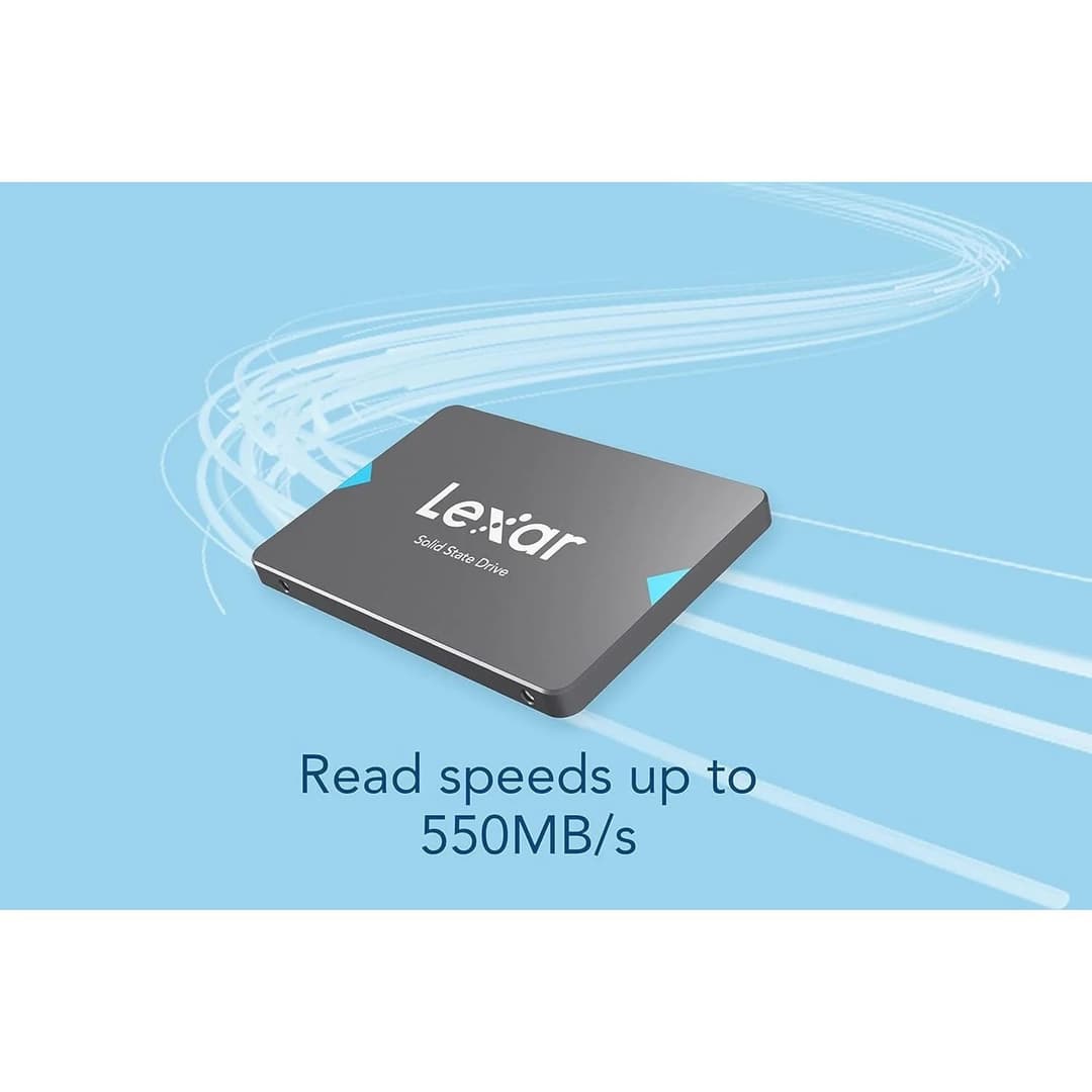 Lexar NQ100 480GB 2.5 Inch SATA III Internal SSD LNQ100X480G, RNNNG - Grey - Image 2