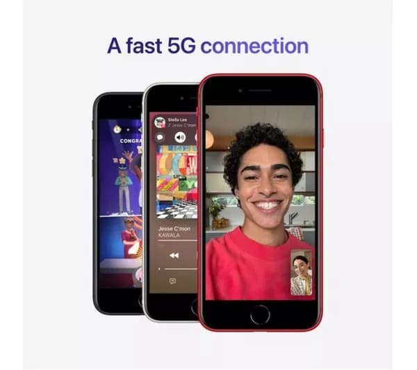 Apple iPhone SE3 (2022) 64 GB, Midnight - Image 6