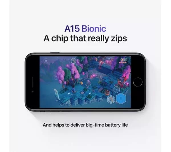 Apple iPhone SE3 (2022) 64 GB, Midnight - Image 7