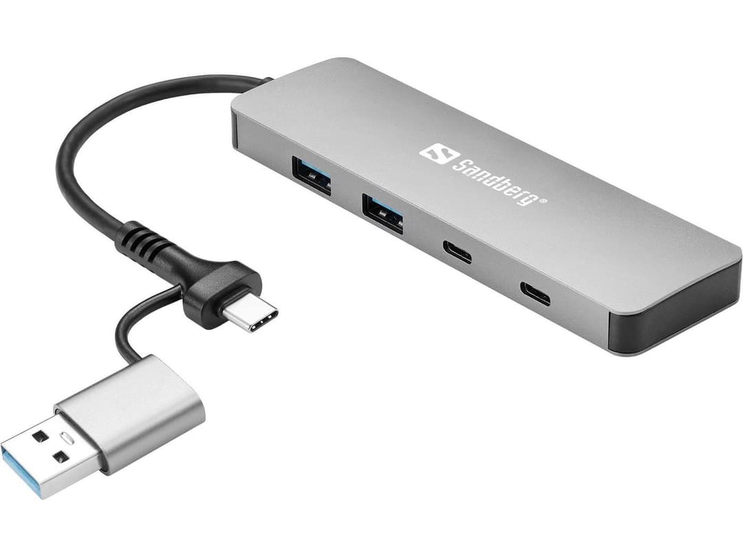 USB-C/A to 2xUSB-A+2xUSB-C Hub - Image 1