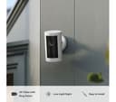 RING Outdoor Cam Plus Battery 2K WiFi Security Camera Motion Detection Two-Way Talk - White thumbnail 2