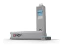 Lindy USB-C Port Blocker Kit, Blue (1x Key, 4x Locks) thumbnail 1