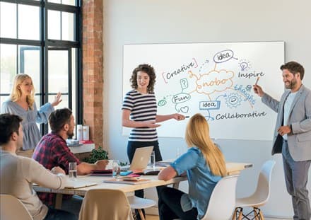 Nobo Impression Pro Enamel Magnetic Whiteboard 180x120cm - Image 4