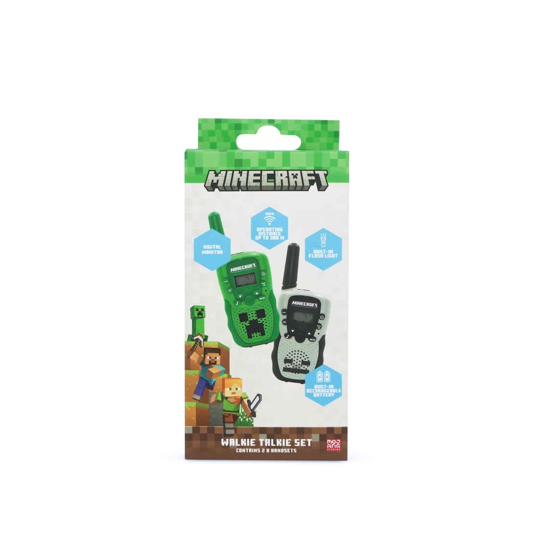 Minecraft Walkie Talkie Set Green & Grey - Image 3