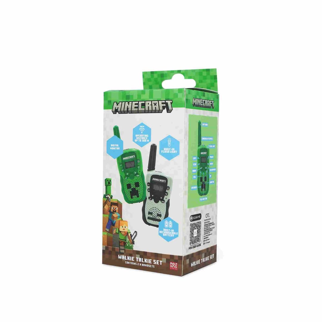 Minecraft Walkie Talkie Set Green & Grey - Image 5