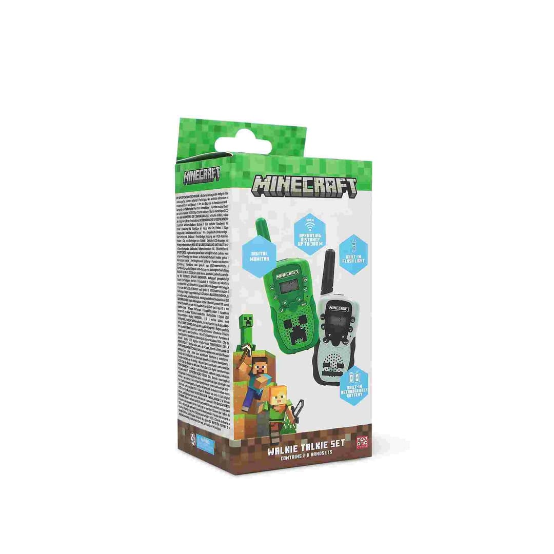 Minecraft Walkie Talkie Set Green & Grey - Image 6