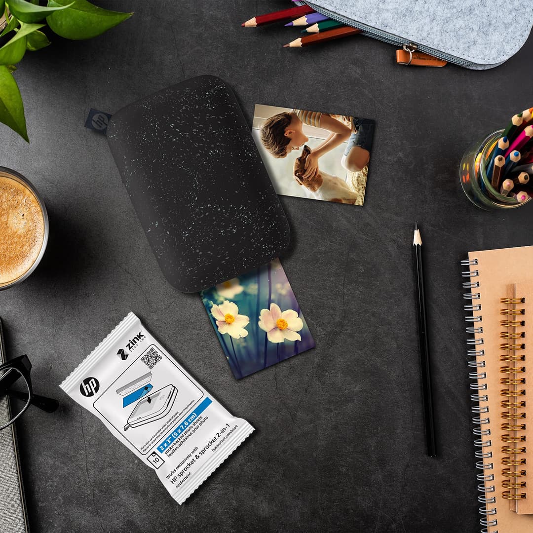 HP Sprocket 2x3 Premium Zink Sticky Back Photo Paper - 100 Sheets - White - Image 5