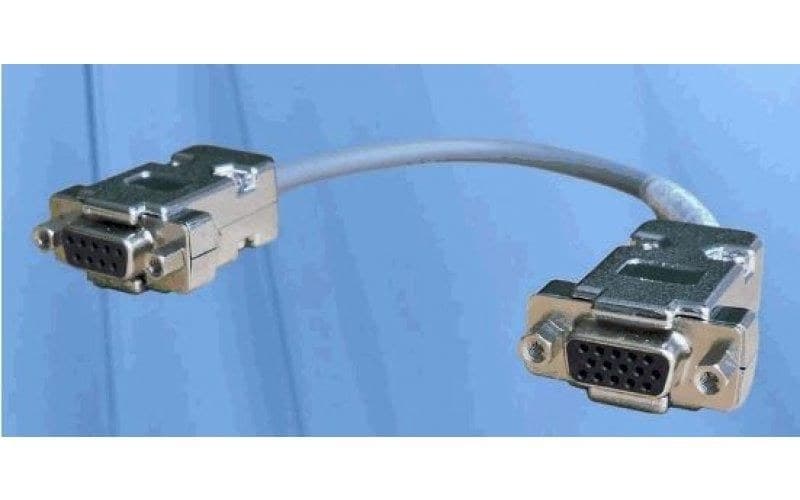 Mercodan VGA Cable 0.3m - VGA Female to VGA Female, Grey