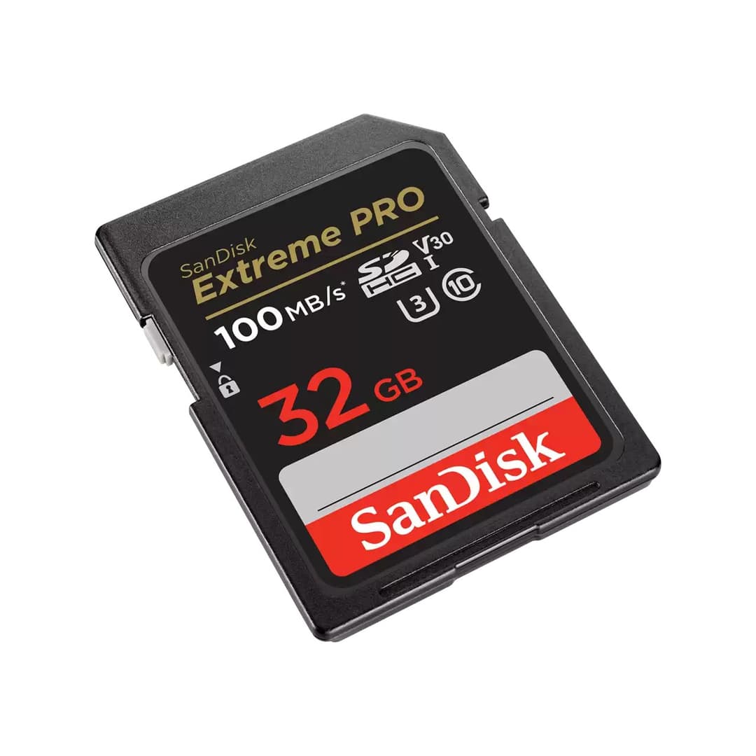 SanDisk Extreme PRO 32GB SDHC UHS-I Memory Card (100MB/s, U3, V30, Class 10) - Image 1