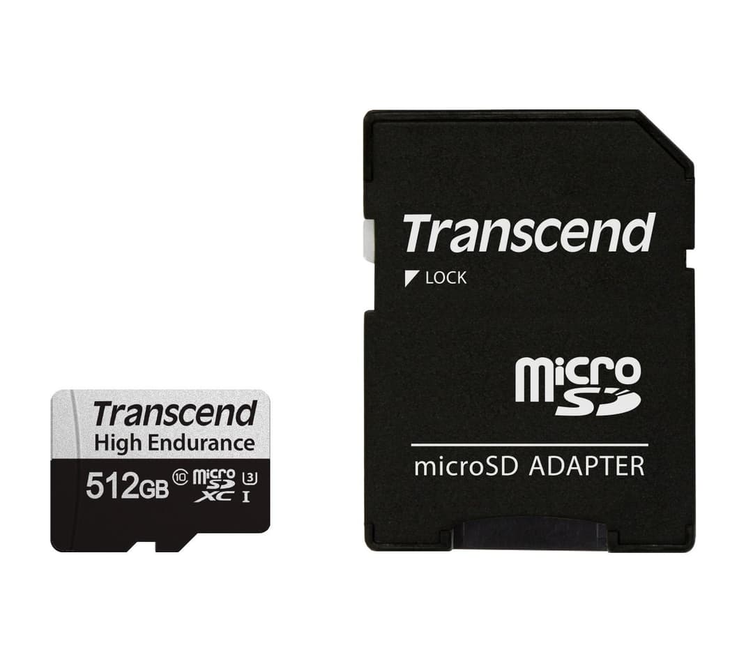 512GB Transcend High Endurance 350V microSDXC Memory Card CL10 UHS-I U3 V30 100MB/s Read with SD Adapter for Dashcams and Surveillance - Image 3