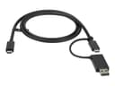 StarTech.com USBCCADP Hybrid 2-in-1 USB-C Cable with USB-A Adapter 1m 10Gbps 100W PD thumbnail 2
