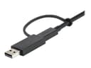 StarTech.com USBCCADP Hybrid 2-in-1 USB-C Cable with USB-A Adapter 1m 10Gbps 100W PD thumbnail 6
