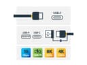 StarTech.com USBCCADP Hybrid 2-in-1 USB-C Cable with USB-A Adapter 1m 10Gbps 100W PD thumbnail 7
