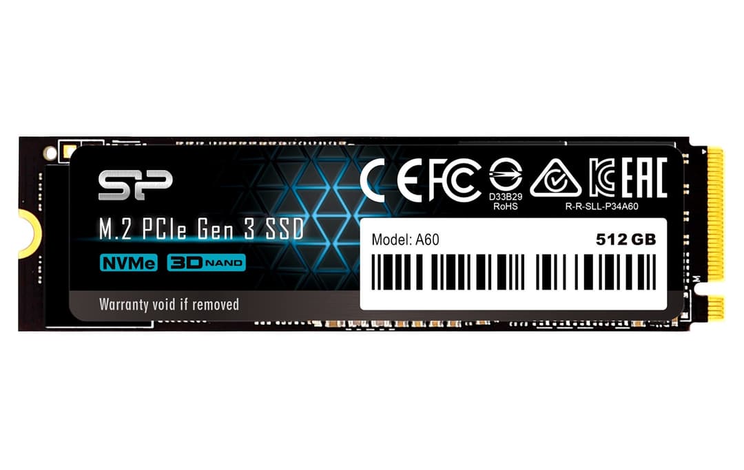 512GB Silicon Power P34A60 NVMe M.2 PCIe Gen3x4 2280 SSD Solid State Drive - Image 1
