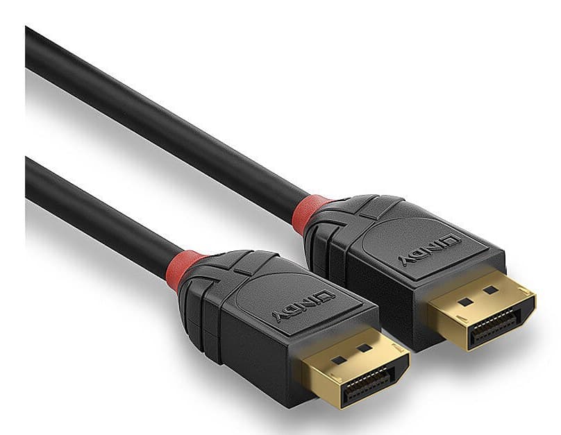 Lindy 36521 2m DisplayPort 2.1 80Gbps Cable, Black Line - Image 3