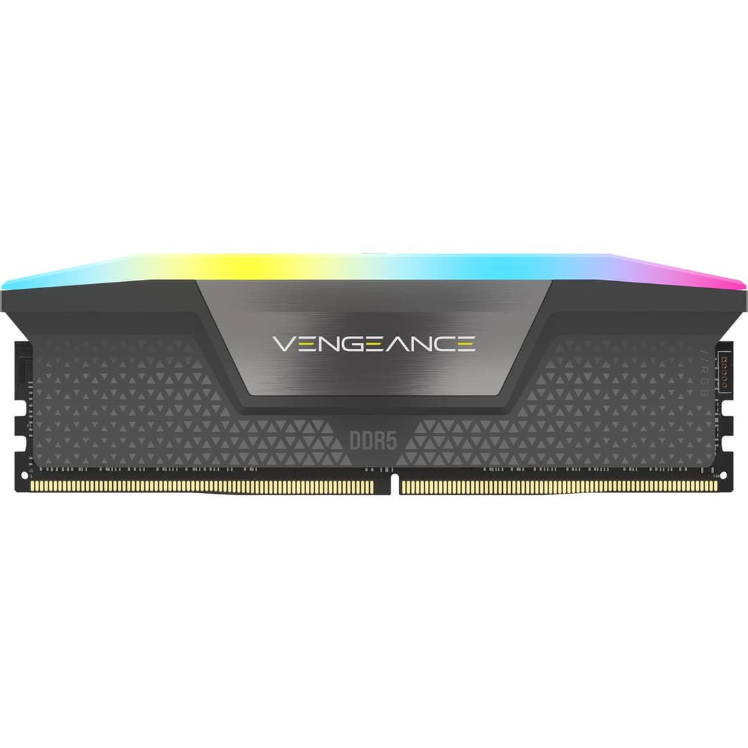 Corsair Vengeance RGB 64 GB (4 x 16 GB) DDR5 6000 MHz CL36 Memory Kit CMH64GX5M4B6000C36 - Black - Image 4