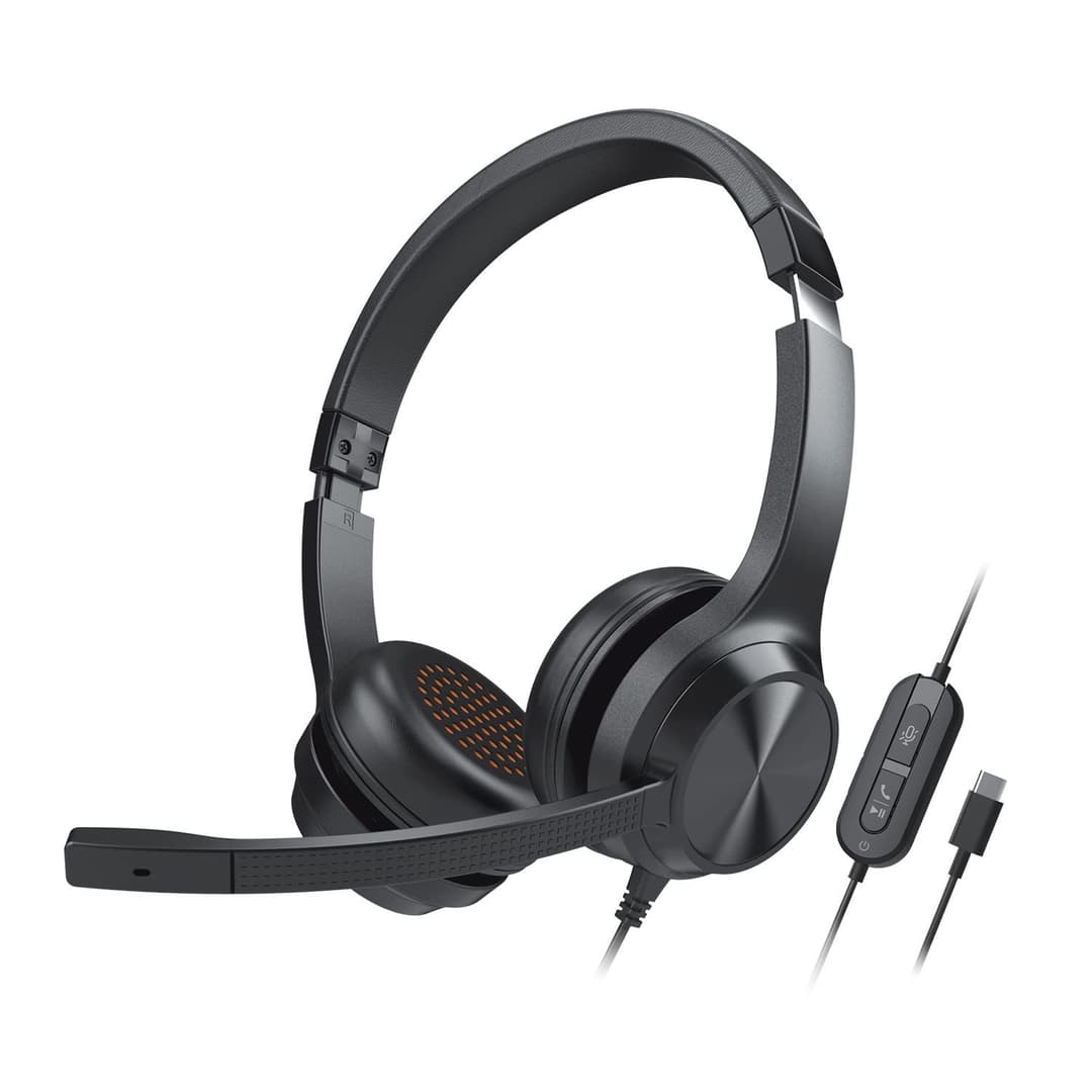 Creative Chat USB On-ear Headset with Noise-cancelling Mic, USB-C (51EF0980AA000) - Image 1
