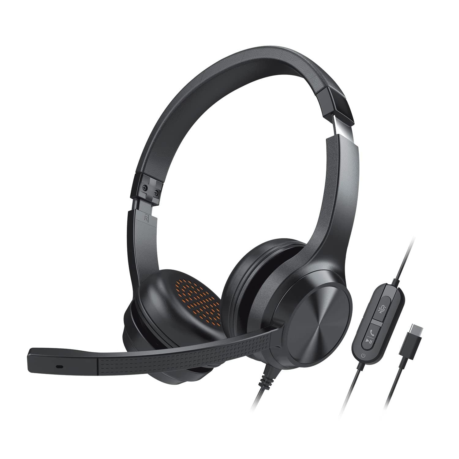 Creative Chat USB On-ear Headset with Noise-cancelling Mic, USB-C (51EF0980AA000)
