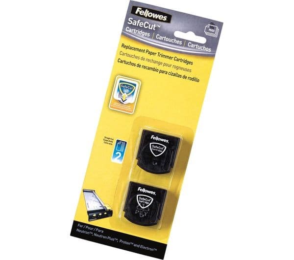 FELLOWES SafeCut Replacement Blade Cartridge - Straight Cut - Pack of 2 (5411401) - Image 2