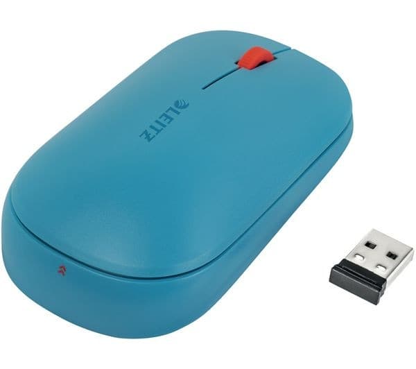 LEITZ Cosy SureTrack Dual Wireless Optical Mouse Calm Blue