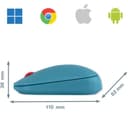 LEITZ Cosy SureTrack Dual Wireless Optical Mouse Calm Blue thumbnail 3